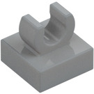 LEGO Gris piedra medio Plana 1 x 1 con Clip ("C" elevada) (15712 / 44842)