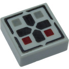 LEGO Tile 1 x 1 with Cross and Buttons with Groove (3070 / 24641)