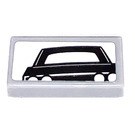 LEGO Medium Stone Gray Tile 1 x 2 with Car in backmirror Sticker with Groove (3069)