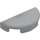 LEGO Medium Stone Gray Tile 1 x 2 with Half Circle (1748)