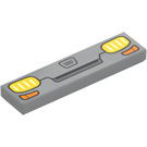 LEGO Medium Stone Gray Tile 1 x 4 with Vehicle Grill (2431 / 101398)