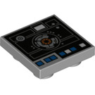 LEGO Medium Stone Gray Tile 2 x 2 Inverted with Astromech Access Panel (11203 / 100095)