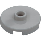 LEGO Medium Stone Gray Tile 2 x 2 Round with Stud (18674)