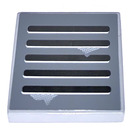 LEGO Medium Stone Gray Tile 2 x 2 with Damaged Vents (Design One) Sticker with Groove (3068)