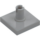 LEGO Medium Stone Gray Tile 2 x 2 with Vertical Pin (2460 / 49153)