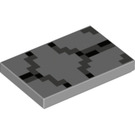 LEGO Mittleres Steingrau Fliese 2 x 3 mit Grau pixels (26603 / 68484)