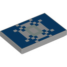 LEGO Medium Stone Gray Tile 2 x 3 with Minecraft Snowflake (26603 / 74669)