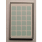 LEGO Medium Stone Gray Tile 2 x 3 with Solar Panel with blue Squares Sticker (26603)