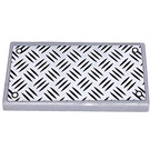LEGO Medium Stone Gray Tile 2 x 4 with Tread Plate and Rivets (Silver Rivets) Sticker (87079)
