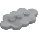 LEGO Medium Stone Gray Tile 3 x 5 Cloud with 3 Studs (35470)