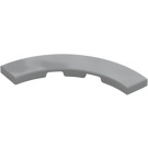 LEGO Medium Stone Gray Tile 4 x 4 Curved Corner with Cutouts (3477 / 27507)