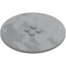 LEGO Medium Stone Gray Tile 8 x 8 Round with 2 x 2 Center Studs (6177)