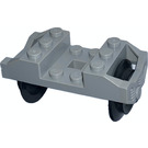 LEGO Medium Stone Gray Train Wheel Holder with Wheels (9V) (2878 / 74784)