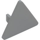 LEGO Medium Stone Gray Triangular Sign with Open 'O' Clip (65676)