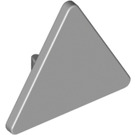 LEGO Gris pierre moyen Triangulaire Sign avec clip fendu (30259 / 39728)