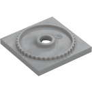 LEGO Medium Stone Gray Turntable 4 x 4 Flat Square Base (61485)