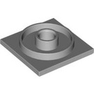 LEGO Medium Stone Gray Turntable 4 x 4 Square Base (3403)