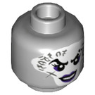 LEGO Mittleres Steingrau Ultra Violet Minifigure Kopf (Einbau-Vollbolzen) (3626 / 37259)