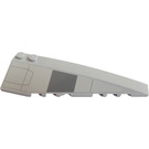 LEGO Medium Stone Gray Wedge 10 x 3 x 1 Double Rounded Right with Hull Plates Pattern Sticker (50956)
