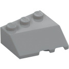 LEGO Grigio pietra medio Cuneo 3 x 3 Sinistra (42862)