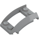 LEGO Medium Stone Gray Wedge 4 x 3 Curved with 2 x 2 Cutout (47755)