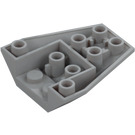 LEGO Medium Stone Gray Wedge 4 x 4 Triple Inverted with Reinforced Studs (13349)