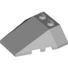 LEGO Medium Stone Gray Wedge 4 x 4 Triple with Stud Notches (48933)