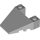 LEGO Medium Stone Gray Wedge 4 x 4 with Stud Notches (93348)