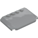 LEGO Medium Stone Gray Wedge 4 x 6 Curved (52031)