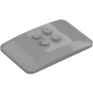 LEGO Medium Stone Gray Wedge 4 x 6 Roof Curved (98281)