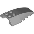 LEGO Medium Stone Gray Wedge 6 x 4 Triple Curved (43712)