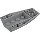 LEGO Medium Stone Gray Wedge 6 x 4 Triple Curved Inverted (43713)