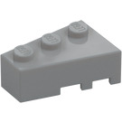 LEGO Medium Stengrå Kil Kloss 3 x 2 Vänster (6565)