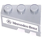 LEGO Gris pierre moyen Coin Brique 3 x 2 La gauche avec Mercedes-Benz Emblem et logo Autocollant (6565)