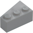 LEGO Medium stengrå Kile Klods 3 x 2 Højre (6564)