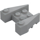 LEGO Medium steingrå Kile Kloss 3 x 4 med knottskår (50373)