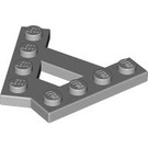 LEGO Medium Stone Gray Wedge Plate 1 x 4 A-Frame (45°) (15706)