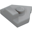 LEGO Medium Stone Gray Wedge Plate 2 x 2 Angled with Center Stud (27928)