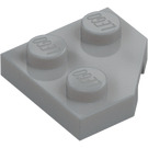 LEGO Keskitumma kivenharmaa Kiila Levy 2 x 2 Cut Kulma (26601)