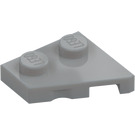 LEGO Medium Stone Gray Wedge Plate 2 x 2 Wing Left (24299)