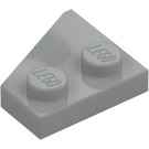 LEGO Gris piedra medio Cuña Placa 2 x 2 Ala Derecha (24307)