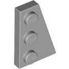 LEGO Medium Stone Gray Wedge Plate 2 x 3 Wing Right  (43722)