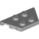 LEGO Medium Stone Gray Wedge Plate 2 x 4 (51739)