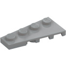 LEGO Keskitumma kivenharmaa Kiila Levy 2 x 4 Siipi Vasen (41770)