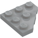 LEGO Gris piedra medio Cuña Placa 3 x 3 Esquina (2450)