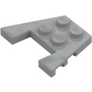 LEGO Gris piedra medio Cuña Placa 3 x 4 con muescas para espigas (28842 / 48183)