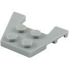 LEGO Gris pierre moyen Coin assiette 3 x 4 avec des encoches pour tenons (28842 / 48183)