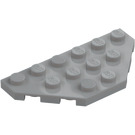 LEGO Medium Stone Gray Wedge Plate 3 x 6 with 45º Corners (2419 / 43127)