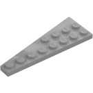 LEGO Medium Stone Gray Wedge Plate 3 x 8 Wing Right (3545)