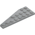 LEGO Keskitumma kivenharmaa Kiila Levy 3 x 8 Siipi Oikein (50304)